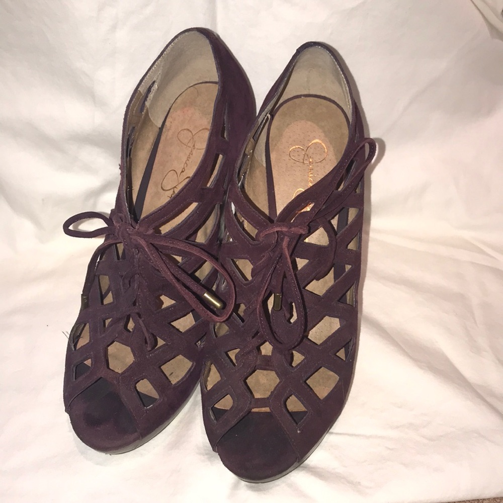 Jessica Simpson platform shooties